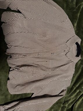 Zara Brown Gingham Crop Top